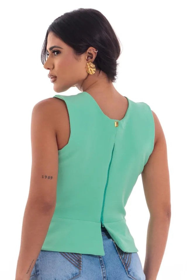 Blusa Peplum Pulsanti — Bavielo