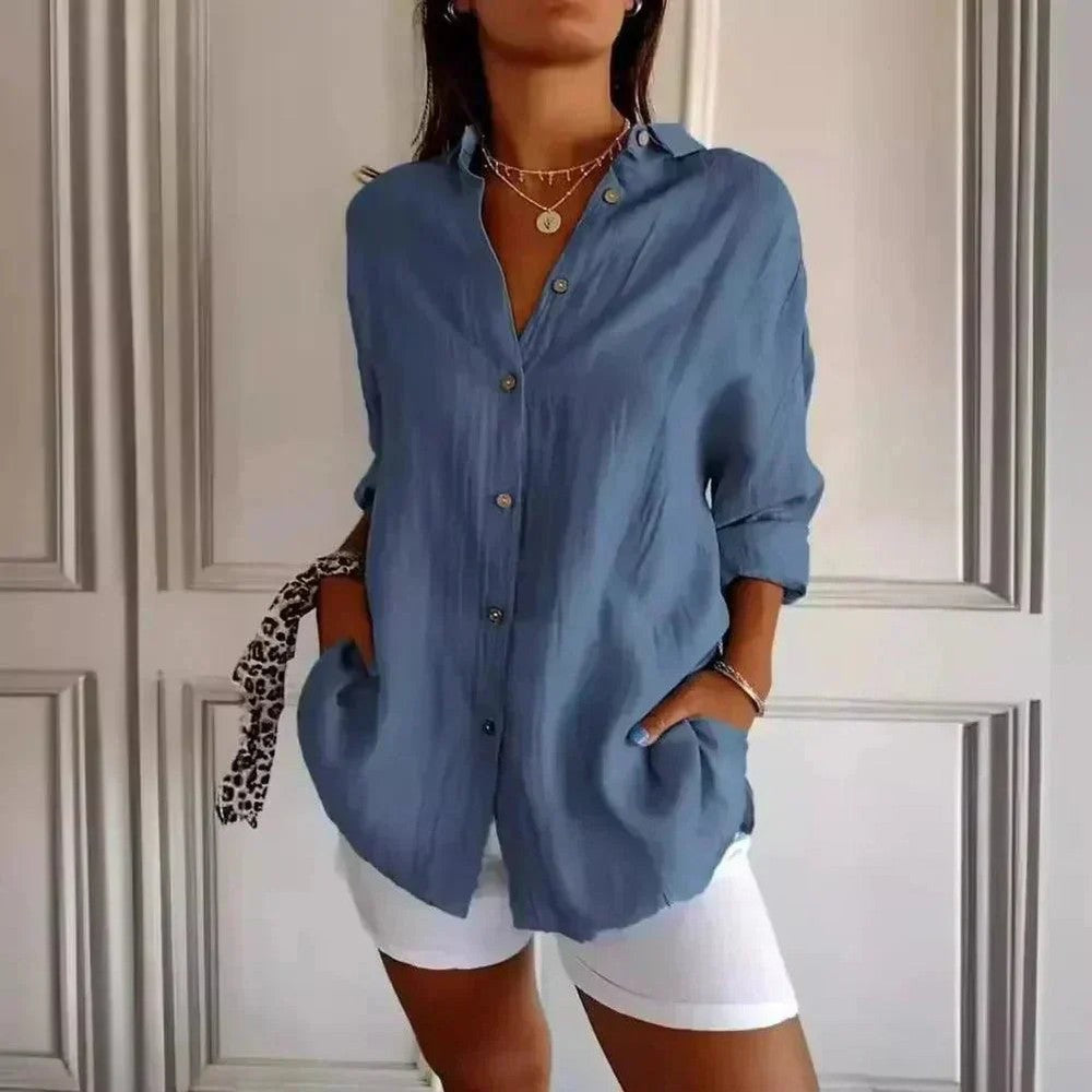 Kit 3 Camisas Ibiza em Linho de Algodão – Design Semi Plissado — Bavielo