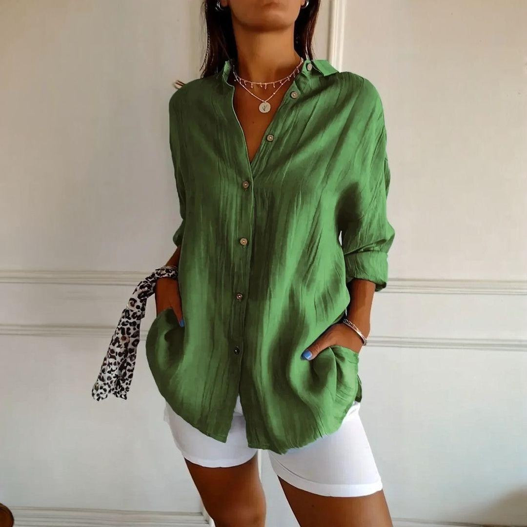 Kit 3 Camisas Ibiza em Linho de Algodão – Design Semi Plissado — Bavielo