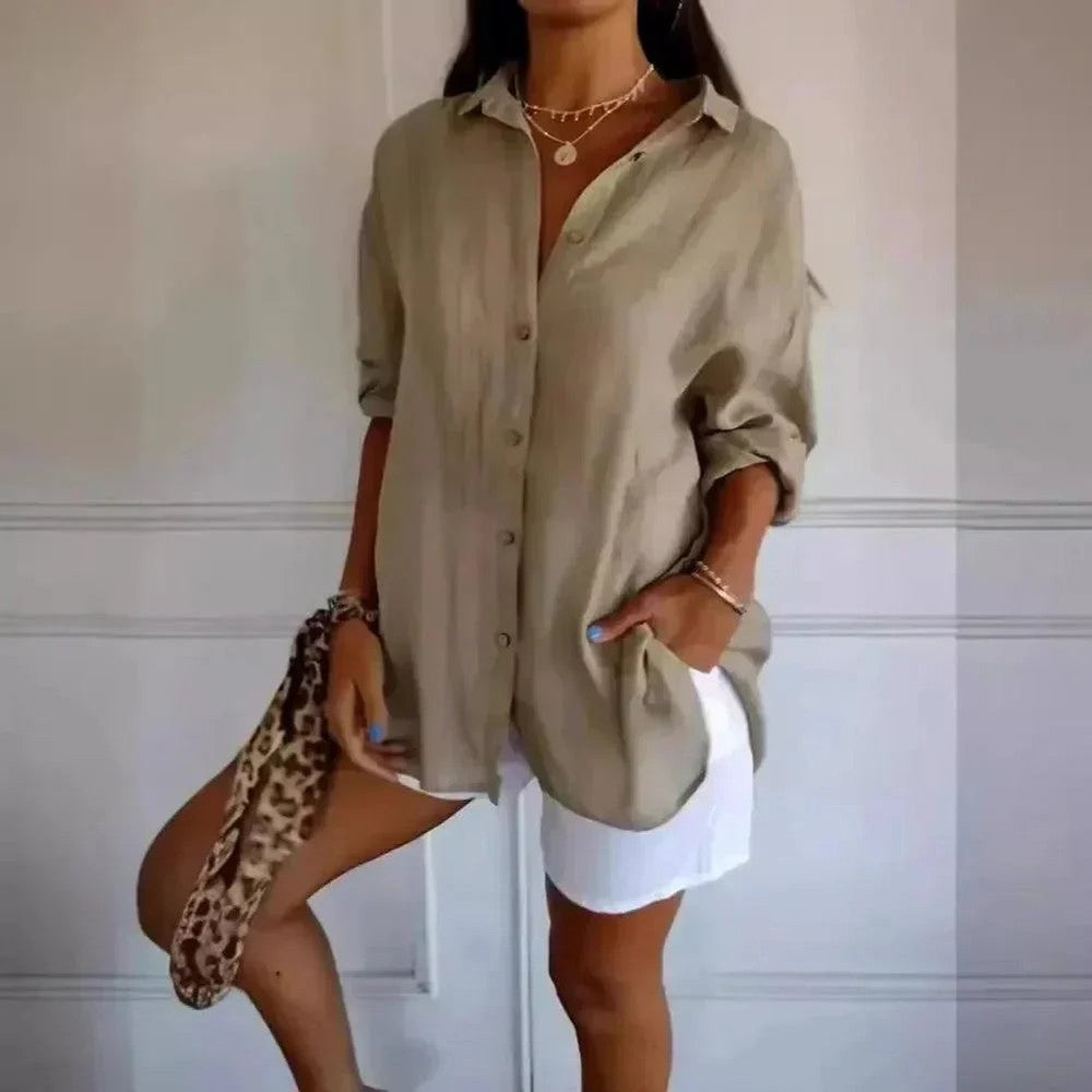 Kit 3 Camisas Ibiza em Linho de Algodão – Design Semi Plissado — Bavielo