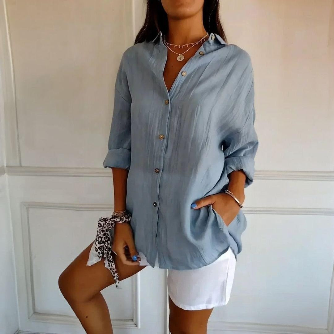 Kit 3 Camisas Ibiza em Linho de Algodão – Design Semi Plissado — Bavielo