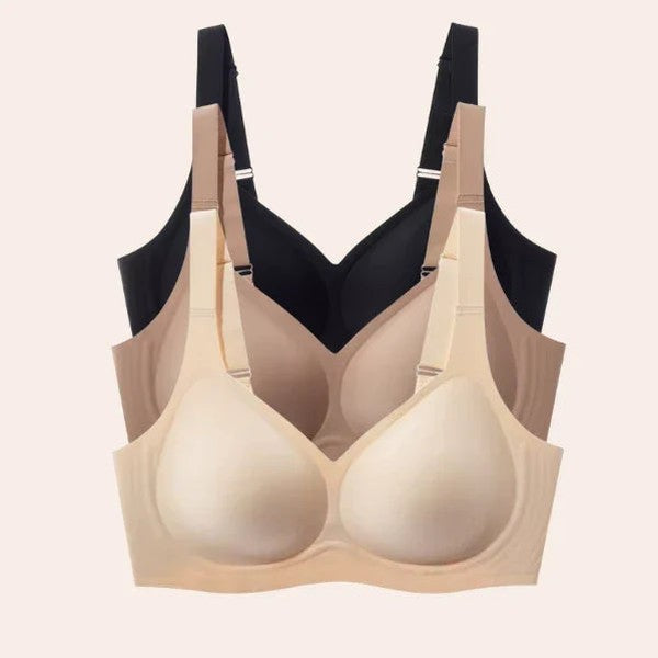 Kit 3 Sutiãs Luna Comfort™ - Sutiã com Efeito Invisível e Zero Marcas — Bavielo