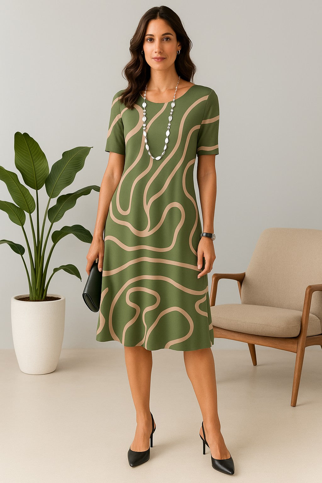 Vestido Amarílis Preto e Branco — Bavielo